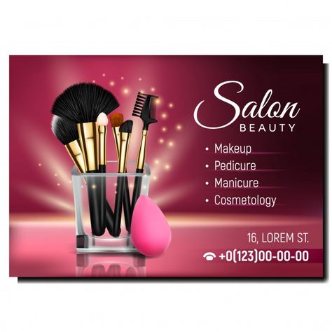 Beauty Salon Banner Design, Salon Advertising Ideas, Barber Logo, Advertising Banner, Advertising Ideas, Vector Banner, Banner Advertising, Salon Beauty, Salon Design