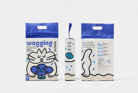 Pentawards Packaging, Line Illustrations, Cat Stretching, Pet Wipes, Graphisches Design, Brand Character, Graphic Design Packaging, Cat Box, Packing Design