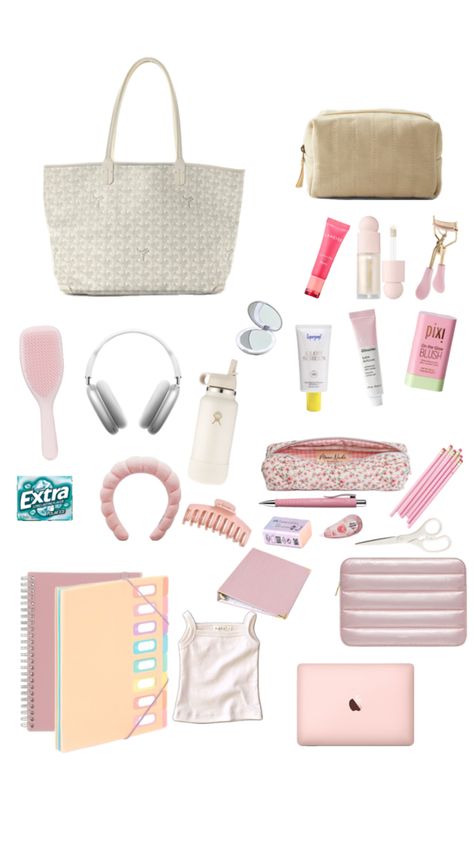 Travel Packing List Aesthetic, Packing List Aesthetic, Pack For Trip, Traveling Essentials, List Aesthetic, Cute Home Screens, School Bag Essentials, Vacation Essentials, Travel Packing List