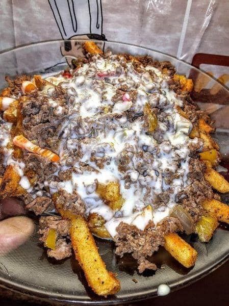 Recipes-Fitness Philly Cheesesteak Fries, Cheesesteak Fries, White American Cheese, Vegetarian Roast, Philly Steak, Roasted Red Pepper Soup, Flours Banana Bread, Pumpkin Dishes, Loaded Fries