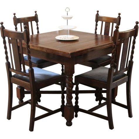 Antique English Draw Leaf Pub Dining Table and Chairs. Barley Twist Barley Twist Furniture, Leg Game, Antique Dining Room Furniture, Barley Twist Table, Antique Dining Rooms, Pub Table And Chairs, Chinoiserie Furniture, Draw Leaf, Ashley Furniture Chairs