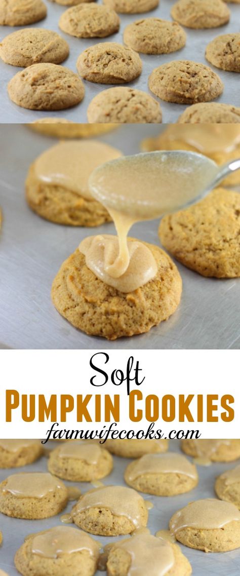 These Soft Pumpkin Cookies are melt in your mouth good. This is one of our families favorite, we enjoy them all year long. #pumpkin #cookies Soft Pumpkin Cookies, Delicious Pumpkin, Pumpkin Cookies, Pumpkin Dessert, Easy Cookies, Pumpkin Recipes, Brownies, All You Need Is, Chocolate Recipes