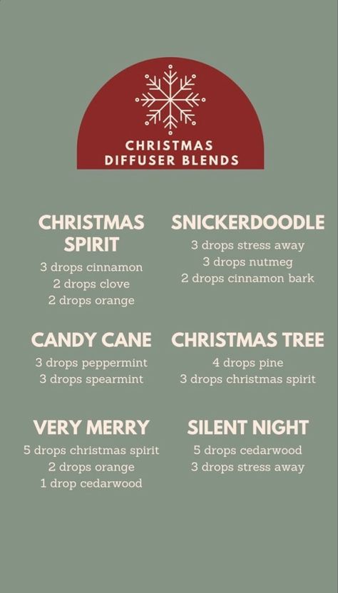 December Diffuser Blends Young Living, Essential Oil Christmas Diffuser Blends, Essential Oil Recipes Christmas Diffuser Blends, Essential Oil Holiday Blends Diffuser Recipes, Oil Mixtures For Diffuser, Christmas Young Living Diffuser Blends, Christmas Essential Oil Blends Diffuser, December Essential Oil Blends, Young Living Christmas Diffuser Blends