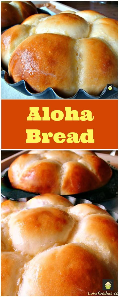 Aloha Bread, Hawaiian Recipes, Diy Easy Recipes, Food Bread, Biscuit Rolls, Onion Chicken, Hawaiian Food, Bread Machine Recipes, Bug Repellent