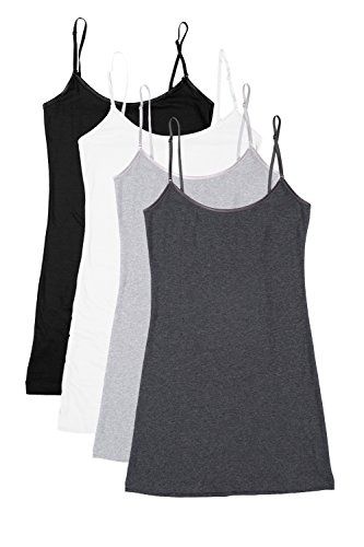 Tank Top Bra, Everyday Tank Tops, Long Tank Tops, Top Bra, White Charcoal, Charcoal Black, Womens Basic, Online Tops, Lingerie Collection