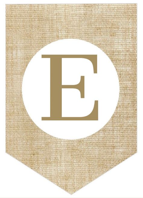 Letter E