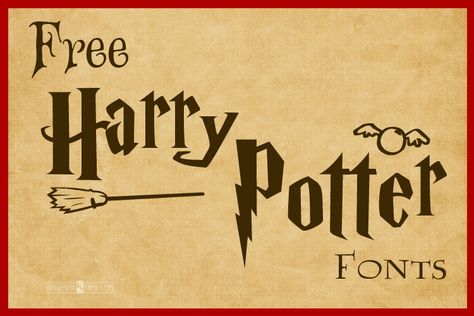 Look at all the great free Harry Potter fonts! Perfect inspiration for birthday party invites and scrapbook pages! Get them @ ThatGeekishFamily.com Harry Potter Fonts, Birthday Surprise Kids, Harry Potter Weihnachten, Baby Harry Potter, Classe Harry Potter, Harry Potter Font, Imprimibles Harry Potter, Geek House, Cumpleaños Harry Potter