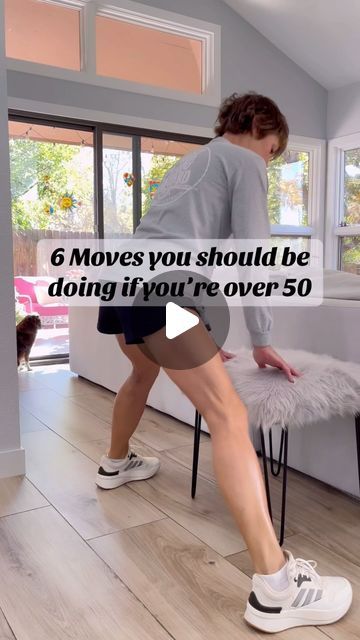 Suzi J on Instagram: "6 moves you should be doing if you’re over 50! These moves hit all the body parts! Try doing 10 reps 3 times!! #instagram #instagood #fyp #fyp #workout #fitnessmotivation #exercise #foryou #homeworkout #strength #over50 #reels #reelsinstagram #explore #explorepage" Exercise For Seniors Over 60, All Body Exercise, Standing Workout, Exercise For Beginners, Daily Exercise, Workout Exercises, Simple Exercises, Workout Without Gym, Exercise Ideas