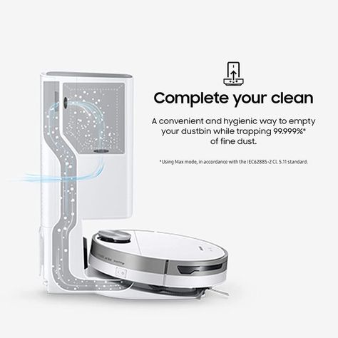 SAMSUNG Jet Bot+ Robot Vacuum Cleaner w/ Clean Station Best Robot Vacuum, Gadget Store, Voice Recognition, Best Vacuum, Dust Removal, Amazon Store, Cool Kitchen Gadgets, Robot Vacuum Cleaner, Types Of Flooring