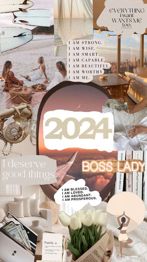 Neutral Vision Board #visionboard #2024 #nye #newyears #happy #goals Neutral Vision Board, Vision Board Examples, Vision Board Pictures, Vision Board, Quotes