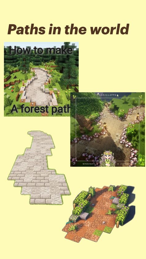 Path Minecraft, Minecraft Path, Minecraft Inspiration, Path Design, Forest Path, Minecraft Designs, Minecraft Houses, Minecraft, The World