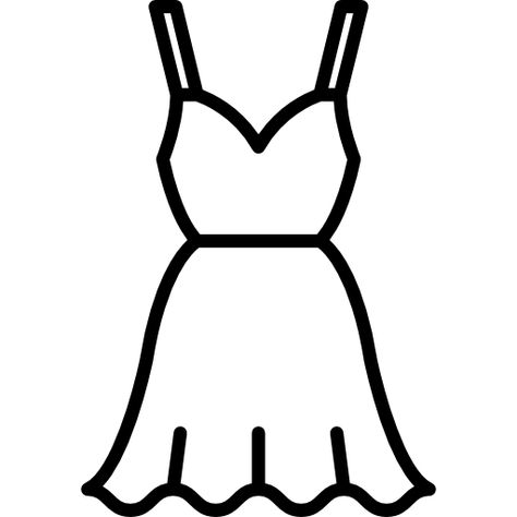 Cocktail dress Free Icon Draw A Dress, Icon Dress, Dancing Drawings, Preschool Coloring Pages, Fashion Illustrations Techniques, Doodle Art Journals, Dress Design Drawing, Cool Backgrounds Wallpapers, Easy Doodle Art