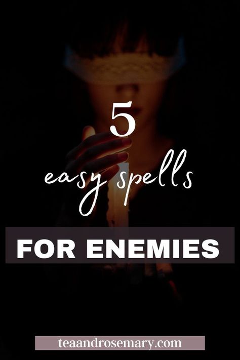 These are 5 of my favorite witchcraft spells for beginners when dealing with enemies #spellsforbeginners #witchcraftspells Spells For Revenge People, Voodoo Spells For Enemy, Curses For Enemies, Spell To Reveal An Enemy, Enemy Spell Jar, Black Magic Spells Witchcraft, Spell For Enemies, Revenge Spells For Beginners, Spells Against Enemies