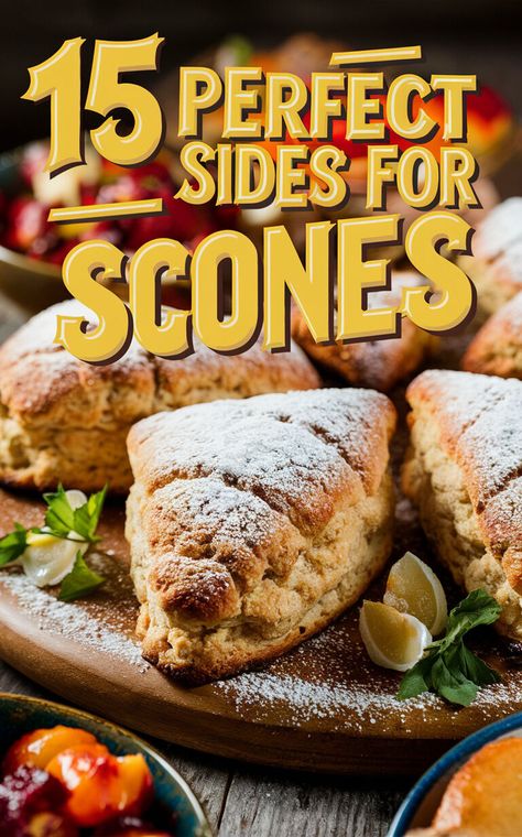 Elevate your breakfast game with these delicious scone pairings! 🥐🍓 #scones #breakfastideas What To Serve With Scones, Breakfast Scones, Savory Scones, Bacon Sausage, Balanced Breakfast, Yogurt And Granola, Best Side Dishes, Breakfast Menu, Cheese Platters