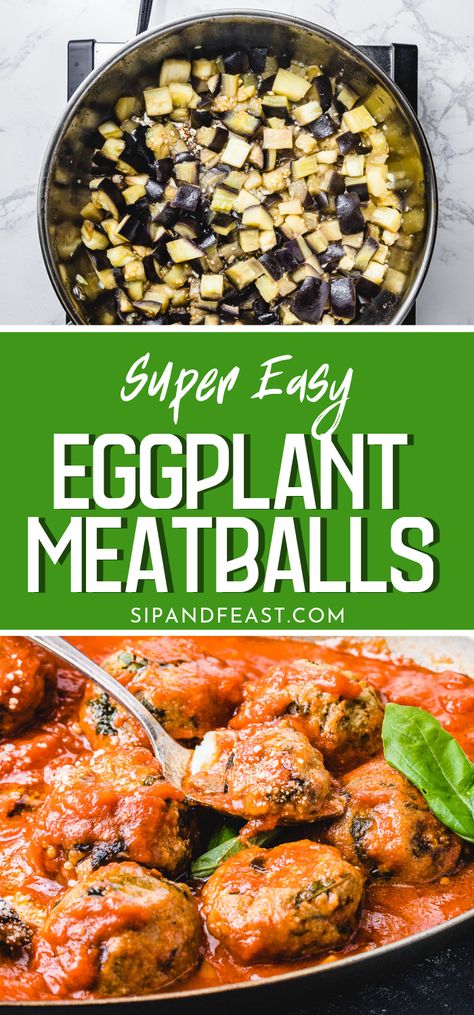 Eggplant Meatballs Recipes Easy, Eggplant Parm Meatballs, Eggplant Balls Baked, Eggplant Sauce Recipes, Eggplant Meatballs Vegan, Eggplant Balls Recipes, Eggplant Appetizer Easy, Eggplant Appetizer Recipes, Eggplant Meatballs Recipes