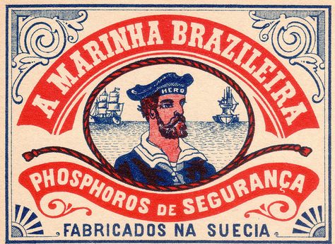 lumettes011, via Flickr. Illustration Design Graphique, Etiquette Vintage, Matchbook Art, Matchbox Art, Vintage Packaging, Commercial Art, Vintage Nautical, Vintage Graphic Design, Illustration Vintage