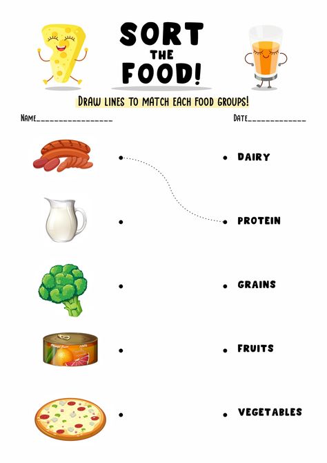 Food Groups Worksheet, 5 Food Groups For Kids, Food Group Pyramid, Food Groups Chart, Food Groups For Kids, My Food Plate, Healthy Food Activities For Preschool, Five Food Groups, Healthy Food Activities