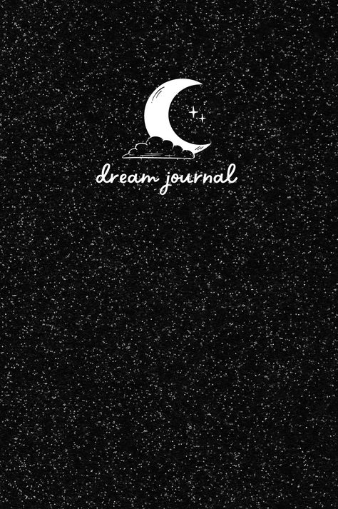 Aesthetic Journal Cover, Nightly Journal, Moon Notebook, Dream Diary, Moon Journal, Diary Covers, Notebook Cover Design, Dream Symbols, Dream Book