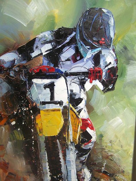 Riding motorcycles Abstract oil paintings,Original Abstract knife painting,knife… Motorcycle Painting Acrylic, Abstract Knife Painting, Motorcycle Art Painting, Painting Knife, Motorcycle Adventure, Sports Painting, Speed Art, Trike Motorcycle, Motorcycle Painting