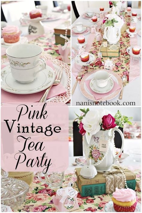 Tea Party Dollar Tree, How To Set Up A Tea Party Table, Tea Party Bridal Shower Decorations Diy Table Settings, Diy High Tea Decorations, Tea Party Round Table Settings, Table Decorations For Tea Party, Afternoon Tea Party Ideas Decor, High Tea Decorations Table, Hi Tea Party Ideas Table Settings