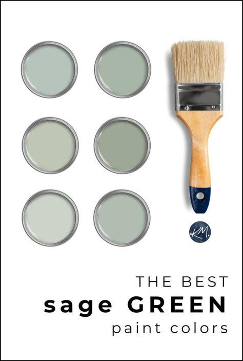 The 11 Best Sage Green Inspired Paint Colors - Kylie M Interiors Grey Blue Paint Colors, Behr Sage Green Paint, Sage Green Living Room Decor, Soft Green Paint Color, Grey Blue Paint, Green Paint Colors Bedroom, Green Guest Room, Sage Paint Color, Green Bedroom Paint