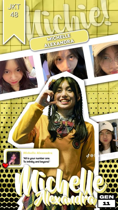 JKT48 Michelle Alexander, Michie Jkt48, Rainbow Bubbles, To Infinity And Beyond, Graphic Design, Quick Saves, Design