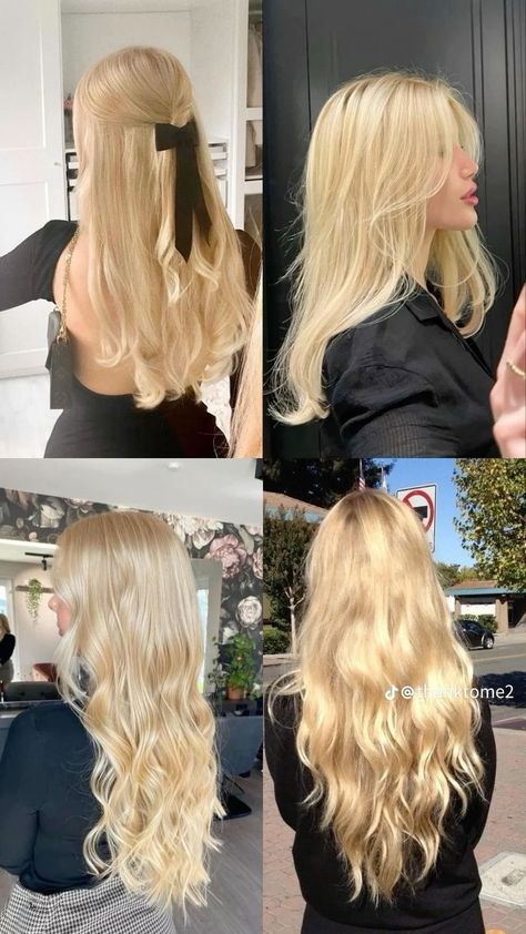 #fashion #hair #blondebalayage #blondehairstyles #blondehaircolor #haircut #haircolor #haircare #longhair #hairgoals #goals #longblondehair Butter Blonde Hair, Butter Blonde, Perfect Blonde Hair, Hair Dye Brush, Summer Blonde Hair, Golden Blonde Hair, Long Blond, Mode Turban, Gold Blonde