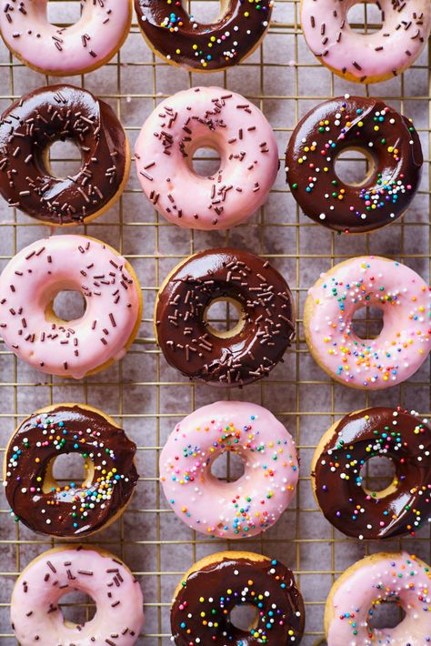 Easy Homemade Baked Doughnuts | Olive & Mango Doughnuts Easy, Doughnut Recipe Easy, Easy Donut Recipe, Doughnut Pan, Homemade Doughnuts, Baked Doughnuts, Weighted Jump Rope, Homemade Donuts, Doughnut Recipe