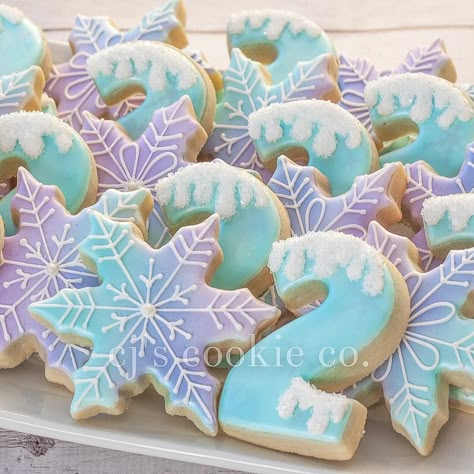 Frozen Elsa Cookies, Disney Frozen Party Food, Frozen Cookies Disney, Frozen 2 Birthday, Frozen 3rd Birthday, Frozen Birthday Party Cake, Elsa Birthday Party, Frozen Bday Party, Disney Frozen Birthday Party