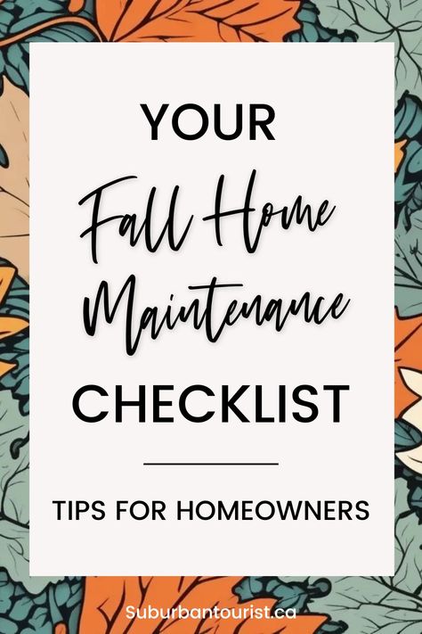 Get ready for the Winter with this Fall Home Maintenance Checklist and tips. Discover what you need to get done on your home exterior and interior to get ready for a cozy winter. Home Checklist Maintenance, Home Owner Maintenance Checklist, Prepare House For Winter, Winter Checklist For Home, Fall Home Maintenance Tips, Fall Checklist Home, Fall House Maintenance Checklist, November Home Maintenance Checklist, Fall Home Checklist