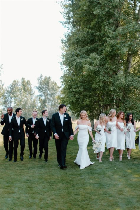 Group photo wedding Bridesmaids portrait Bridal party inspiration Bride and bridesmaids photo Best friends wedding photos group photos Unique bridal party photos Group photo poses Besties wedding photo ideas Beautiful bridesmaids photos Group photo outfit ideas Bridesmaids getting ready photos Fun bridal party photo ideas Group shot wedding day Creative bridesmaids photos Sun Valley Wedding at Trail creek cabin pavilion wedding photographer Boise Idaho Wedding Party Photography Ideas, Best Wedding Photos Poses Family, Bridal Pictures With Bridesmaids, Fun Bridal Party Pictures, Fun Wedding Poses For Bridal Party, Wedding Poses For Wedding Party, Bridesmaids And Groomsmen Photos, Wedding Family Picture Ideas, Wedding Day Poses Family