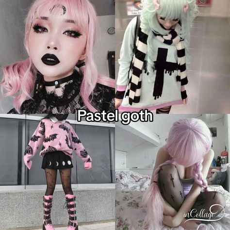 What's your favorite type of goth? 🦇🖤🦇 . Credit: y0u.c4nt.c4tch.m3.n0w Types Of Goth Fashion, Pastel Goth Outfits Aesthetic, Goth Types, Different Types Of Goth, Goth Outfits Aesthetic, Goth Makeup Looks, Types Of Goth, Pastel Goth Outfits, Gothic Princess