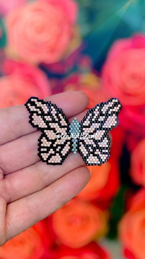 Brick stitch butterfly pattern, seed beads pattern, butterfly, Miyuki Delica pattern, beadwork in 2022 | Beaded jewelry, Beaded jewelry pattern, Seed bead jewelry Beaded Butterfly Patterns, Brick Stitch Butterfly, Stitch Butterfly, Butterfly Patterns, Diy Beaded Ornaments, Beaded Jewelry Pattern, Seed Bead Jewelry Patterns, Beaded Butterfly, Beads Pattern