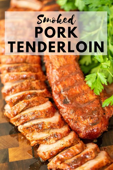 Smoked Pork Tenderloin Recipes Smokers, Citrus Brine, Smoked Pork Tenderloin Recipes, Carne Adobada, Smoker Grill Recipes, Smoker Recipes Electric, Smoked Pork Tenderloin, Pellet Smoker Recipes, Hey Grill Hey