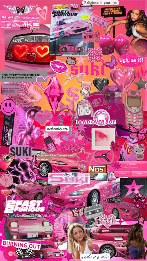 #suki #2fast2furious #fastandfurious #devonaoki #pink #wallpaper #cars #sukifastandfurious Suki Fast And Furious Wallpaper, Fast And Furious Suki Aesthetic, Suki Fast And Furious, 2fast And 2furious, Devon Aoki, Pretty Cars, Cute Patterns Wallpaper, Fast And Furious, Y2k Aesthetic