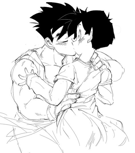 Videl and Gohan Gohan Videl, Kid Vegeta, Dbz Gohan, Gohan And Goten, Great Saiyaman, Son Gohan, Dragon Balls, Dragon Ball Art, Son Goku