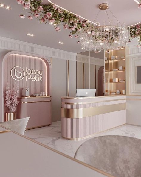 Beauty Shop Decor, Nail Salon Interior Design, Esthetician Room Decor, Salon Suites Decor, Nail Salon Decor, Store Design Boutique, Nail Salon Design, Spa Interior, Beauty Salon Design