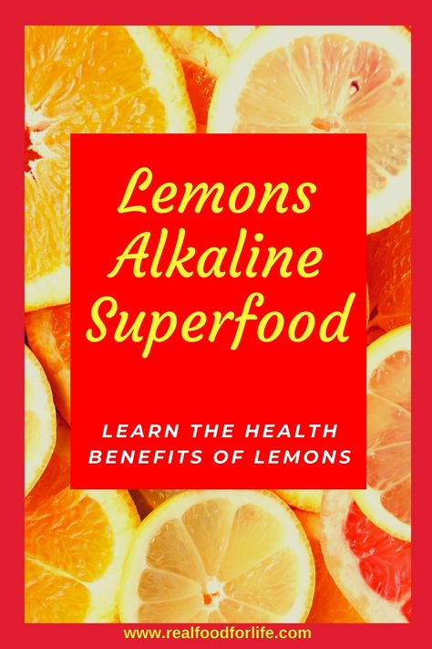 Lemon Ginger Water, Lemon Health Benefits, Drinking Lemon Water, Lemon Water Benefits, Lemon Benefits, Superfood Recipes, Juicing For Health, Alkaline Foods, Organic Health