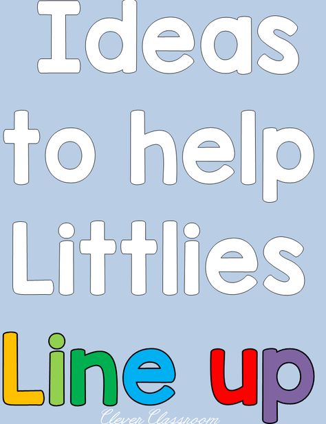 Ideas to Help Littlies Line up Clever Classroom Ideas, Class Procedures, Preschool Organization, September Preschool, Transition Ideas, Teacher Forms, Clever Classroom, Classroom Procedures, Elementary School Counseling