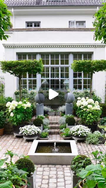 Claus Dalby on Instagram: "Would you like to see The Sunken Garden? One of fifteen rooms in my garden. All the plants here are grown in pots.

#clausdalby #garden #flowers #blomster #gardendesign #gardeninspiration #farver #colors #sommerhave #summergarden #have #haveglæde #havedesign #haveinspiration #haveglæde #dahlias #dahlia #hvidhave #whitegarden" Luxury Garden Mansions, Sunken Garden Ideas, Classic Garden Design, Sunken Garden, Luxury Garden, Classic Garden, Moon Garden, Kitchen Design Plans, Have Inspiration