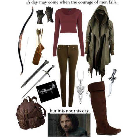 Aragorn Badass Outfit, Movie Inspired Outfits, Nerd Fashion, Character Inspired Outfits, Fandom Fashion, Disney Inspired Outfits, Fandom Outfits, Casual Cosplay, Movies Outfit