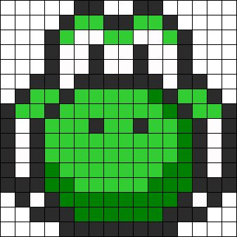 Yoshi Head Perler Bead Pattern / Bead Sprite 16x16 Pixel Art, Pixel Art Mario, Grille Pixel Art, Pixel Art Minecraft, Perler Bead Mario, Modele Pixel Art, Fuse Bead Patterns, Easy Pixel Art, Pixel Art Templates