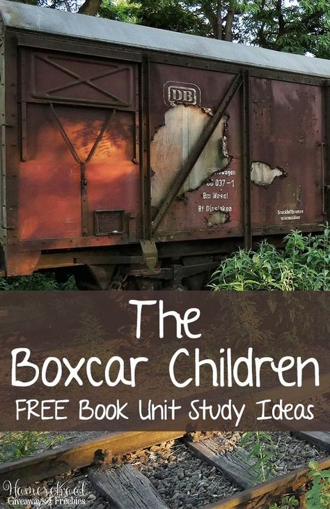 The Boxcar Children FREE Book Unit Study Ideas - Homeschool Giveaways Homeschool Bookshelf, Unit Study Ideas, The Boxcar Children, Literature Unit Studies, Unit Studies Homeschool, Boxcar Children, Homeschool Books, Five In A Row, Homeschool Education