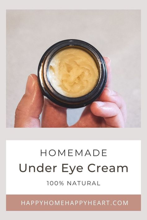 Diy Eye Cream Recipe, Natural Makeup Recipes, Eye Cream Recipe, Diy Natural Makeup, Eye Cream For Wrinkles, Black Color Hairstyles, Homemade Eye Cream, Skincare Diy, Natural Eye Cream