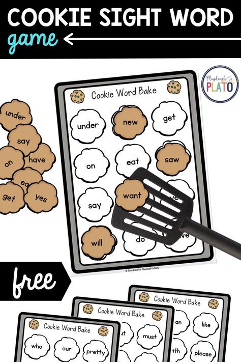 Add some sugar and sweetness to your sight word practice with this fun cookie sight word game! It's perfect as a class game or literacy center. #cookies #sightwords Kindergarten Sight Word Practice, Literacy Provocations Kindergarten, Fun Sight Word Games, Food Literacy Activities, Sight Word Centers Kindergarten, Sight Word The, Sight Word Activities Preschool, Or Words, Starting Homeschooling