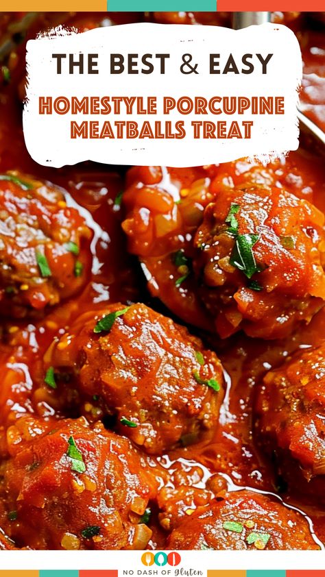 Homestyle Porcupine Meatballs Treat Porcupine Meatballs In Crockpot, Meatballs With Rice And Tomato Sauce, Meatballs On Rice, Recipes With Frozen Meatballs Main Dishes, Porcupine Meatballs Easy Tomato Soup, Crockpot Porcupine Meatballs, Sauce For Meatballs And Rice, Raos Meatballs Recipe, Rice And Meatballs Recipes