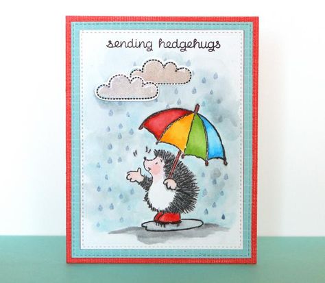 Hedge Hogs, Penny Black Design, Umbrella Cards, Penny Black Cards, Creative Birthday Cards, Penny Black Stamps, A Hedgehog, No Fear, Penny Black