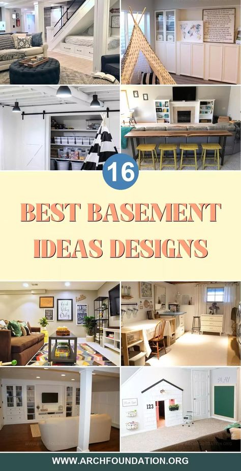 16 Basement Decor Ideas for a Cozy and Stylish Space Connected Rooms Ideas, Eclectic Basement Family Room, Finished Basement Small Space, Family Fun Room Ideas, Family Room Design Basement, Open Loft Decorating Ideas Upstairs, Decorating A Basement Apartment, Split Basement Ideas Layout, Basement Foyer Ideas