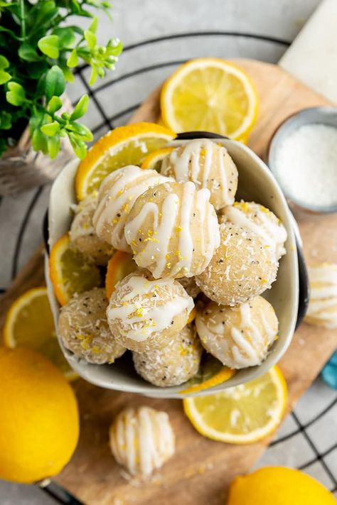 Protein Balls-12 ways - Life Made Sweeter Lemon Protein Balls, Paleo Lemon Bars, Lemon Protein, Sugar Fast, Paleo Friendly Snacks, Protein Balls Healthy, Arbonne Recipes, Protein Balls Recipes, Energy Ball Recipe