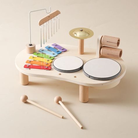 Smarter Shopping, Better Living! Aliexpress.com Kids Drum Set, Wooden Musical Instruments, Montessori Educational Toys, Drum Table, Drum Kit, Baby Music, Musical Toys, Drum Kits, Montessori Toys